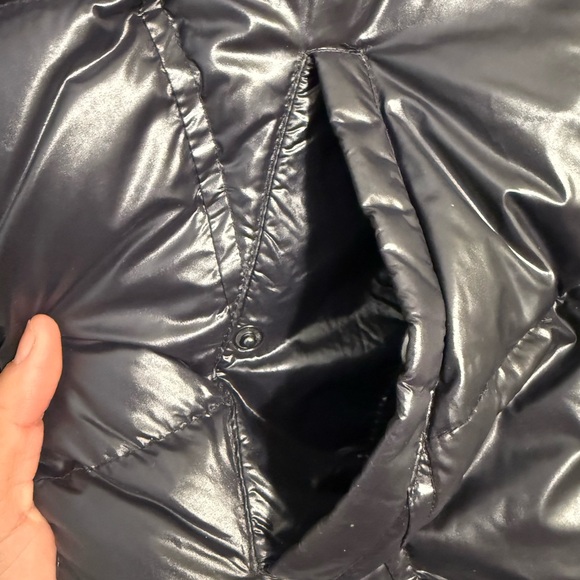 Aqua Shiny Black Puffer Jacket - Picture 2 of 7